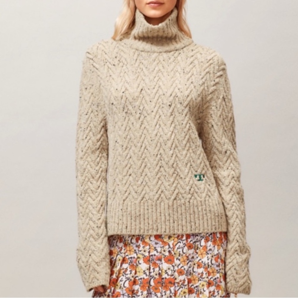 Tory Burch Chunky Merino Wool Sweater